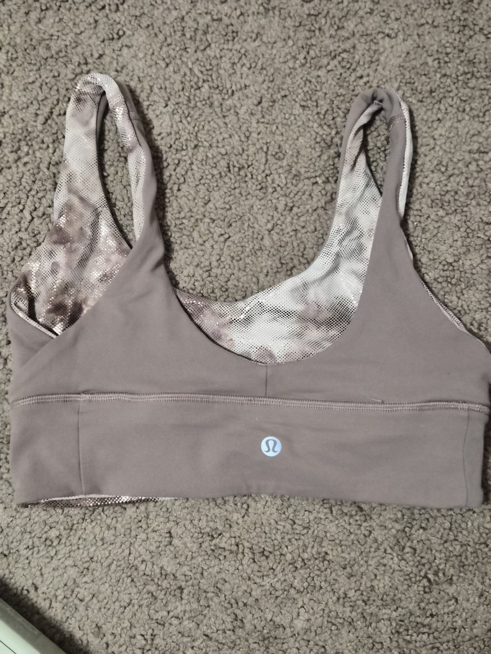 lululemon reversible light brown sports bra 6 (fits like 4)